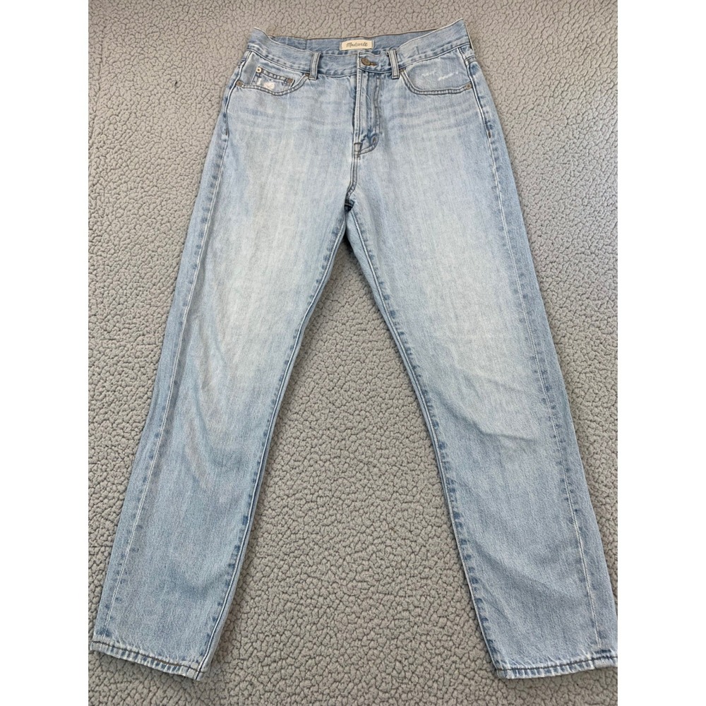 Madewell The Perfect Summer Jean Womens 28 Light Wash Blue Straight Leg‎ Cotton